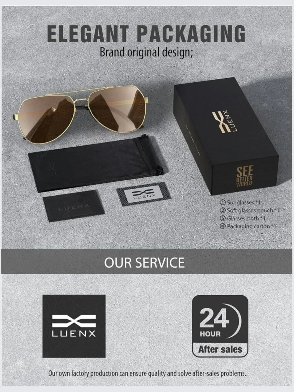 Classic Polarized Aviator Sunglasses for Men & Women | UV400, Lightweight